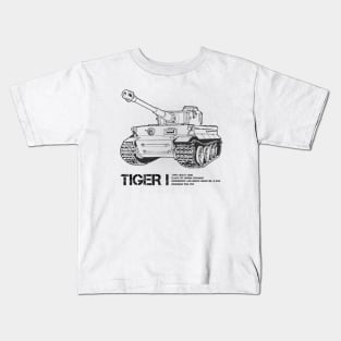 Tiger I | World War 2 Tank Kids T-Shirt